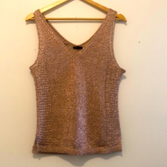 Rose Gold sleeveless top - Picture 1 of 5